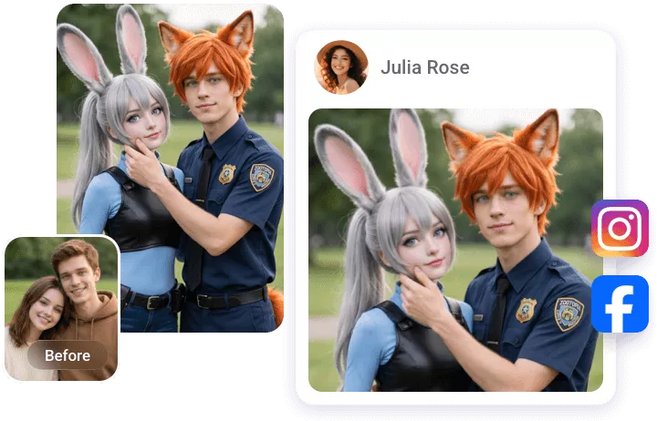 Cosplay 团体合影,与好友共享乐趣